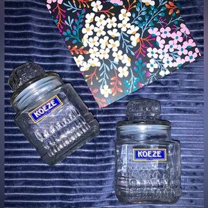 koeze decanter set/ glass jars
